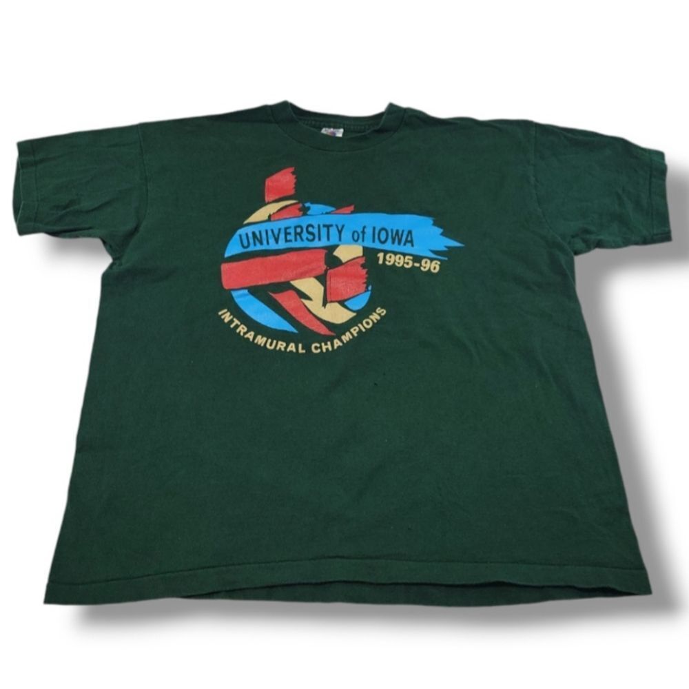 Vintage Fruit Of The Loom Shirt Size XL University Of Iowa Intramural Champions